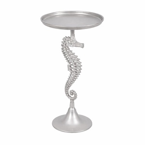 Rose <b>Gold</b> Seahorse Metal <b>Side</b> <b>Table</b> Decorative Drink <b>Table</b> Luxury Accent <b>Table</b> Premium Living Room Furniture Sculptural Ocean - Product Image 6
