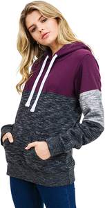 Sweat à capuche unisexe personnalisable avec impression, motif hirondelle et nuage brodé et peint, manches raglan, en coton, pour l'hiver, style artistique décontracté - Product Image 2