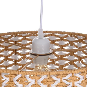 Lámpara Colgante de Cuerda de Papel Tejida a Mano de Estilo Bohemio para Comedor - Product Image 3