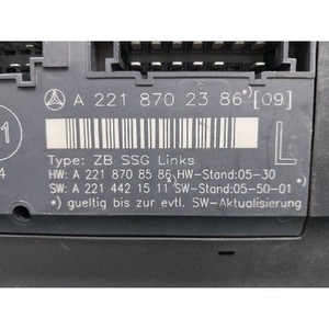 ชุดควบคุมด้านหน้าซ้ายของรถยนต์ S-class มือสอง ของแท้ รหัสอะไหล่ A2218702386 - Product Image 5
