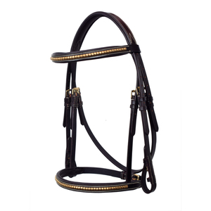 Bridon équestre en cuir réglable et réutilisable de qualité supérieure pour l'extérieur, personnalisation acceptée, haltères pour grands animaux - Product Image 1