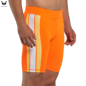 Pantalones Cortos de Compresión para Hombre, Color Naranja 2026, Buen Proveedor, Personalizables, Suaves, Elásticos y con Soporte - Product Image 4