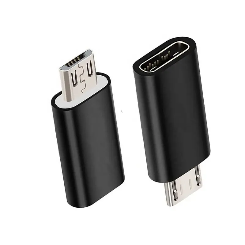 OEM hot sale USB 2.0 Micro B Male to Type C Female Mini Adapter for charging and data transferring