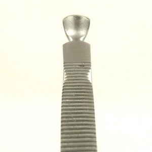 1 Poussoir à cuticules professionnel en acier inoxydable, forme cuillère, poignée striée facile à saisir, outils de manucure et pédicure - Product Image 4