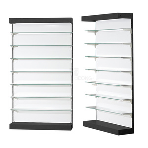 Convenience Store & Cosmetic Shop Fixtures-Heavy Duty Single-Sided Metallic Supermarket <b>Shelves</b>-OEM Factory in Vietnam - Product Image 1