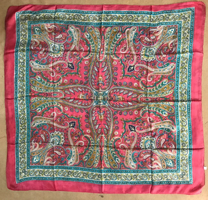 <b>Long</b> Acrylic Printed Plain Square Style <b>Scarf</b> Set for Adults Autumn Wear and Outdoor Use 6-Piece Skin-friendly - Product Image 4