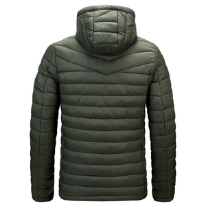 Best Quality Men Puffer <b>Jackets</b> 100% Nylon Stand Collar Front Logo OEM Service New Design Wholesale Price - Product Image 2