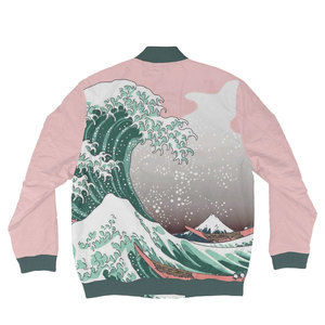 Winter Custom Varsity Polyester Cotton Waterproof Windproof Printed Regular Sleeve Custom <b>Colour</b> & Size Bomber Jacket - Product Image 6