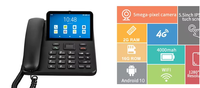 Téléphone Sans Fil Compétitif 4G LTE Android 12 avec Écran Tactile de 5 Pouces, Appareil Photo et Grande Autonomie de Batterie