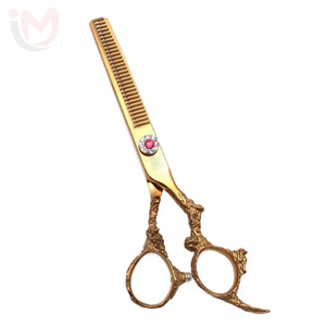 Ciseaux de barbier professionnels de haute qualité de 6 pouces en acier inoxydable tranchant pour droitiers avec bord de lame de rasoir - Product Image 1