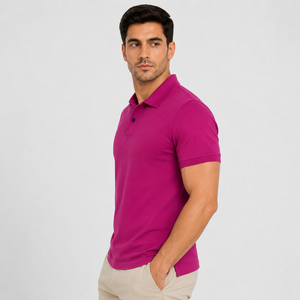 Polo homme de haute qualité avec col classique, manches courtes et coupe confortable, idéal pour un style de vie quotidien moderne, OEM. - Product Image 4