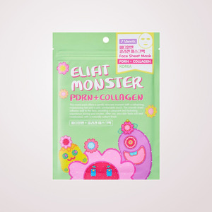 Mascarilla facial de colágeno, producto auténtico de la tienda DANCING WHALE, mascarilla de colágeno PDRN Ellifit Wonderland Monster, paquete de 7 mascarillas en lámina - Product Image 2