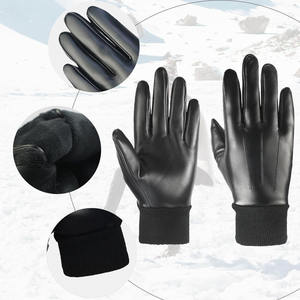 Guantes de Cuero de Invierno SAFETY para Hombre, Cálidos, para Usar con Pantallas Táctiles, Antiestáticos, Sin Látex, 11 oz de Grosor, con Puño de Seguridad - Product Image 2