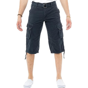 <b>Long</b> men's <b>cargo</b> <b>shorts</b> with multiple flap pockets reinforced details and tough build made for adventures <b>Cargo</b> <b>Shorts</b> for Men's - Product Image 4