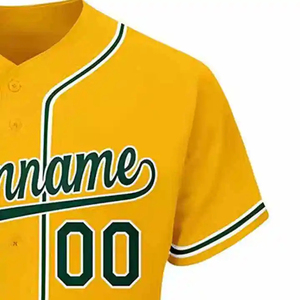 Ensemble d'uniformes de baseball et de softball personnalisés par sublimation, vente en gros, pantalons de baseball, maillots de baseball pour adultes, anti-UV, manches courtes - Product Image 5