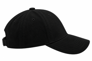 Gorra de béisbol casual de sarga de algodón unisex negra de 6 paneles con ajuste regulable, bordado personalizado, popular, de proveedor líder - Product Image 4