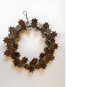 Dark Brown Color Premium Wreath Indoor Christmas Decoration <b>Hanging</b> Garland for Front Door Party Display Ornament Wreath - Product Image 1