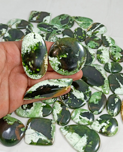 Fournisseur de pierres précieuses en calcédoine chromée naturelle, cabochons, pierres facettées, cristaux en vrac, vente en gros, exportation Inde - Product Image 6