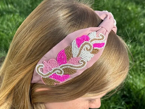 Baroque Bling Crystal Beaded Padded Headband Women's Fashion Rhinestone Hairband <b>Accessory</b> for <b>Wedding</b> Occasions - Product Image 5