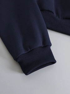 Sweat-shirt court bicolore pour femme, vente en gros OEM, sweats-shirts personnalisés de haute qualité pour femmes - Product Image 2