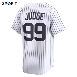 Camiseta de Béisbol de Nueva York 2026 para Hombre, Manga Corta, Rayada, Transpirable, de Poliéster, Judge 99, Cole 45, Vole 11, Stanton 27 - Product Image 4