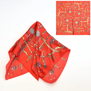 Bufandas cuadradas con estampado digital personalizado, tela ligera, accesorios de moda de primera calidad para mujer - Product Image 2