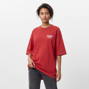 เสื้อยืดโอเวอร์ไซส์ผู้หญิง OEM ผ้าฝ้าย ทรงหลวม สีพื้น เสื้อผ้าลำลองสไตล์สตรีทแวร์ รับสกรีนโลโก้ด้านหน้า - Product Image 5