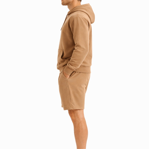 Conjunto de Sudadera con Capucha y Pantalones Cortos de Diseño Personalizado para Hombre, Traje Deportivo Informal de Dos Piezas, Ropa Deportiva Cómoda, Tejido Premium para Hombre - Product Image 1