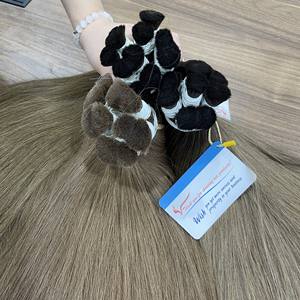 Articles les plus vendus : Cheveux humains vietnamiens 100 % naturels, lisses, couleur foncée, en vrac, soyeux et doux, sans perte de cheveux, vente en gros - Product Image 5