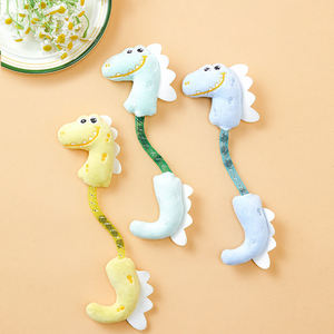 Kinghon Nuevo Juguete Masticable de Peluche para Mascotas, Estilo Dibujos Animados, Pequeño Dinosaurio con Resorte Incorporado para Limpieza Dental de Gatos - Product Image 6