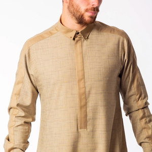 <b>Men</b> Juba High Quality Islamic Clothing Breathable Long Sleeve Loose Fit Robe For Prayer Festival And Family Events - Product Image 5