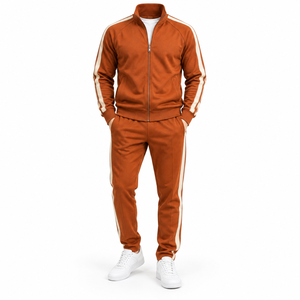 OEM High Quality 100% Cotton Men's Tracksuits Pullover Streetwear Winter <b>Hoodie</b> Sweatpants Set Printed Plus Size <b>Summer</b> - Product Image 3