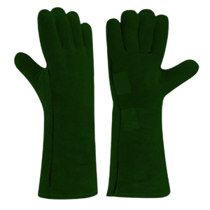 Gants de travail en cuir de vachette rouge de première qualité, réfléchissants, robustes, polyvalents, flexibles, pour la soudure, résistants à la chaleur - Product Image 6