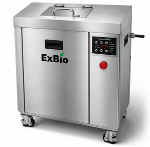 Exbio - Procesador de Residuos Alimenticios de Acero Inoxidable de 25 kg, Sistema de Compostaje con Motor para Restaurantes, Equipo de Reciclaje de Residuos Orgánicos - Product Image 5