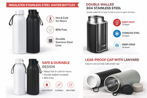 Bouteille isotherme anti-fuite personnalisable pour boissons chaudes et froides – Idéale pour la gym, les voyages, le bureau – Saint-Valentin et Remise de diplôme - Product Image 2