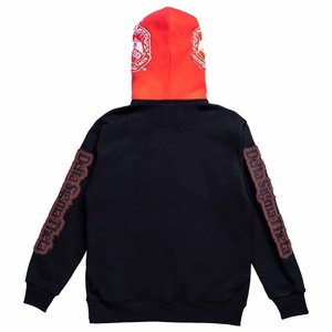 phi |   beta |   Sweat-shirt à capuche en molleton de coton avec patch chenille personnalisé, motif lettres grecques vintage, pour sororité et fraternité - Product Image 3