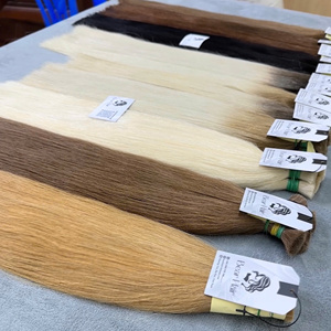 ผมต่อเวียดนามแท้ 100% เกรด 12A คุณภาพสูง แบบตรง # ผู้จำหน่ายผมแท้ 100% สี 613 แบบไม่ผ่านการแปรรูป - Product Image 4