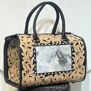 Sac de voyage en cuir véritable fait main pour femme, grand sac fourre-tout en cuir de vachette, sac bandoulière de créateur, prix de gros, prêt à être expédié - Product Image 4