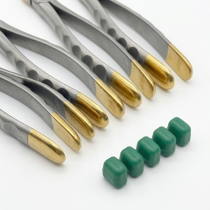 Pince à molaire dentaire DETAIN IMPEX en acier inoxydable, manuelle, ergonomique, avec poignée verte, certifiée CE, instrument chirurgical de classe I - Product Image 6