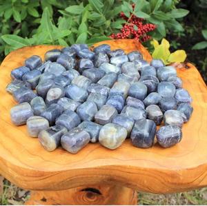 Piedras de iolita natural pulidas, cristal curativo de iolita azul violeta para Reiki, meditación, energía, decoración, venta al por mayor - Product Image 3