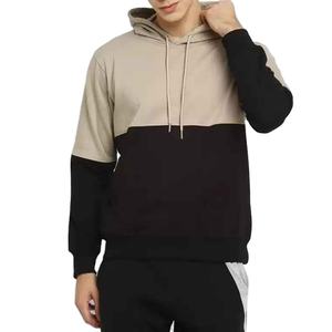 Men's Custom Logo Embroidered Hoodie Wholesale Solid Pattern Winter Sweatshirts Polyester/Cotton Material Fleece Sweatshirts - Product Image 1