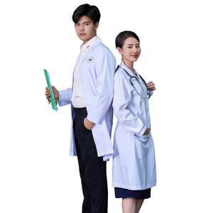 Bata de laboratorio de manga corta con estilo del proveedor VN para hombres/mujeres Bata Médica Dental moderna con logotipo OEM/ODM Abrigos de plumón de algodón - Product Image 2