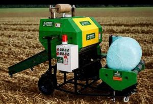 Empacadora de ensilaje redonda multifuncional automática Sabin con motor diésel, compresor de forraje de 550 kg, fabricada en India, Maharashtra Farm - Product Image 4