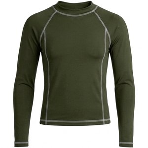 Custom <b>Compression</b> Sports <b>Shirt</b> Long Sleeve <b>Mens</b> Athletic Base Layer Breathable Stretch Fitness Workout Apparel - Product Image 1