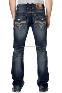 High Quality <b>Jeans</b> With Embroidery Design on Back Pocket - Product Image 6