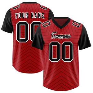 Adult American Football Jersey Spandex Blend Digital Print Custom Color Design Your Own Supplier Premium Performance - Product Image 3