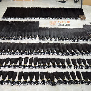 Cheveux vietnamiens bruts, lisses et soyeux, prix de gros du Vietnam, super double trame, cheveux humains de donneur, prix de gros - Product Image 1