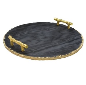Bandejas de Servir de Mármol de Primera Calidad, Bandeja para Servir Alimentos de Primera Calidad, Decoración de Mesa para el Hogar y Hoteles, Bandeja Única - Product Image 5