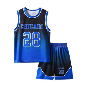 Tenues de basketball personnalisées pour hommes, maillots et shorts en polyester respirants et à séchage rapide, broderie 3D, ensembles de sublimation pour équipes - Product Image 5