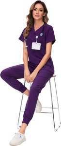 Wholesale Comfortable Breathable Comfortable Womens Scrub <b>Sets</b> Medical Scrub for Nurse Short Sleeve Hospital Uniforms - Product Image 6